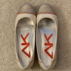 Like new Anne Klein glitter toe ballet flats 7.5